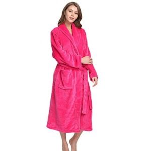 Luxurious Soft Women Pink Robe Small / Medium